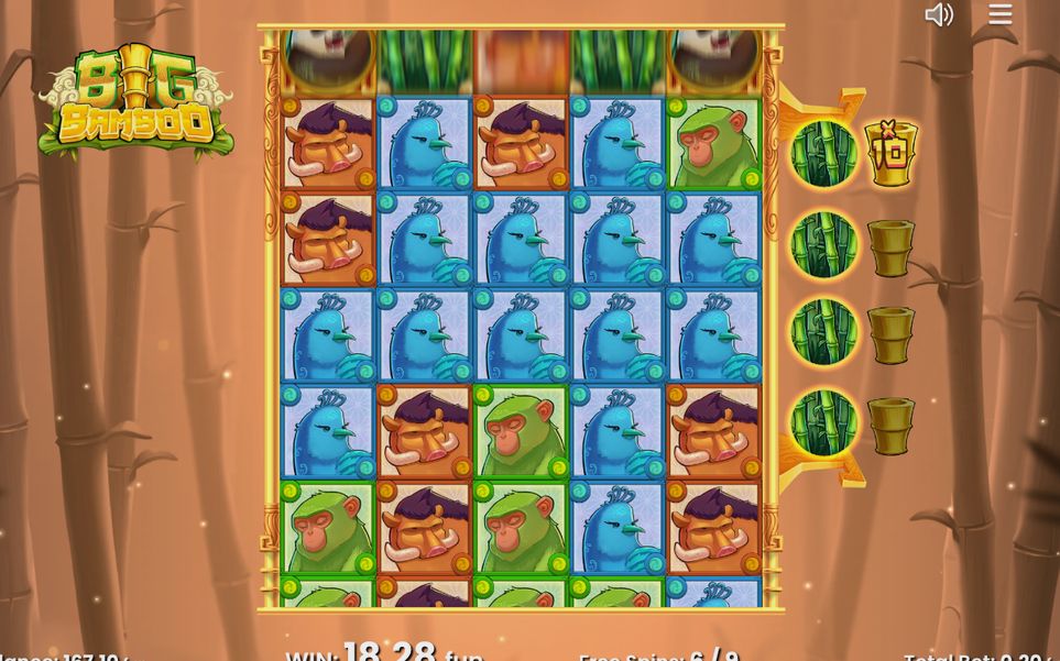 Free spins med multiplikatorn och mätaren till höger