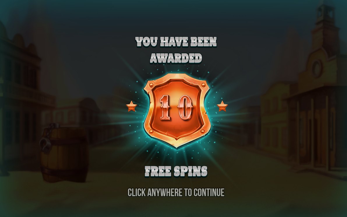 Free spins-läget i Sheriff's Bonus Feature